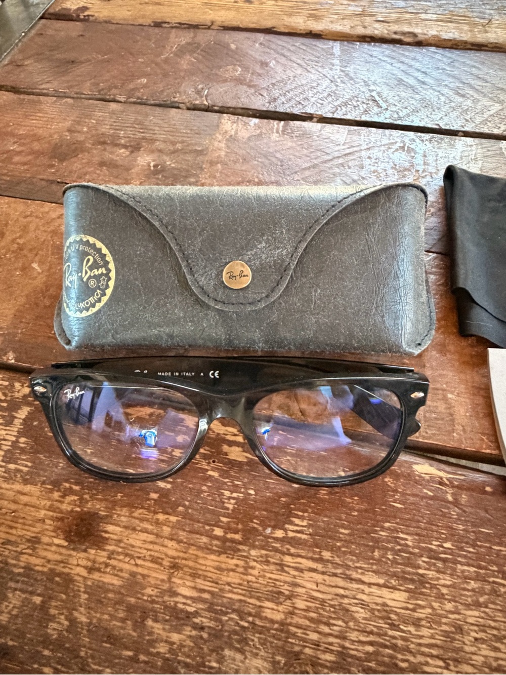 Ray Ban wayfarer sunglasses. Blue light lenses. - Picture 9 of 11